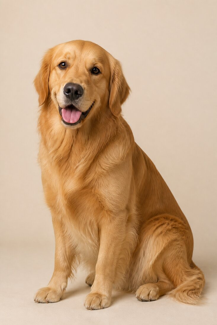 Original photograph of a Golden Retriever