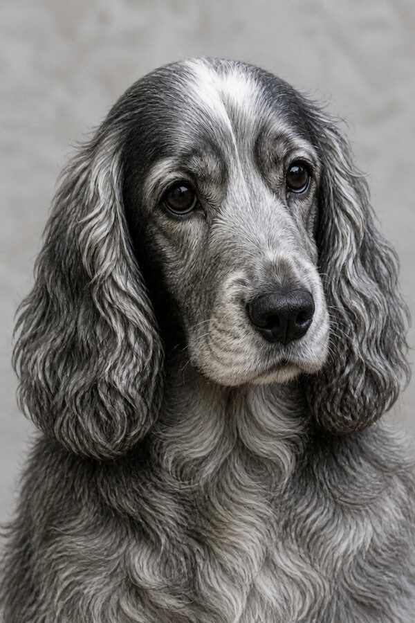 Original photograph of Bertie, a Cocker Spaniel