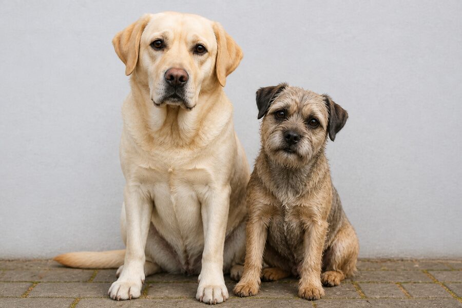 Original photograph of Willow and Ted sitting together