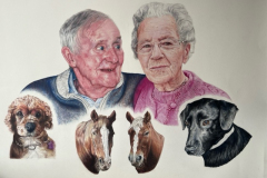 Family-Pencil-portrait-drawing