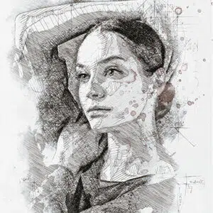 Pencil Portrait Drawing
