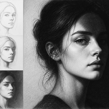 Pencil drawing depth and contrast techniques tutorial