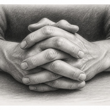How to draw hands in pencil portrait drawings